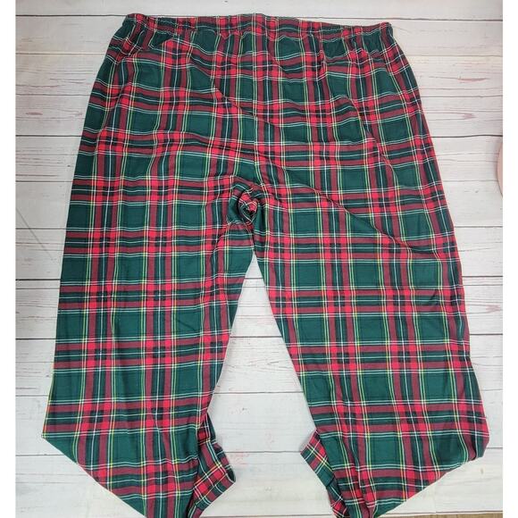 PJ PLace Children's Place XXXL Red/Green Plaid Pajama Pants Unisex - Picture 2 of 4